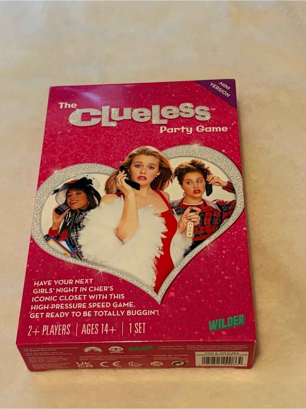 Clueless Party Game Mini Version - Pink